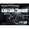 imageBaseus 163W Retractable Car Charger USB C Fast Charging PrimeTrip VR2 Max 4 in 1 Fast Car Charger with Dual Retractable USB C Cable for iPhone 17 16 15 Pro Max Samsung Galaxy S25 Ultra Android163W
