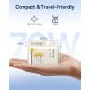imageBaseus 70W Universal Travel Adapter with Retractable Cable 6in1 International Plug Adapter USBC PD Fast Charging Worldwide Wall Charger for USAEUUKAUS and Over 200 Countries  Enercore CG1170WOff White