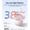 imageBaseus Bass BC1 Open Ear Earbuds ClipOn Headphones OpenRing Comfort with TriCurve Snug Clip Powerful Sound with SuperBass 4Mic Clear Calls IP55 Waterproof 38H Playtime LightweightBaby Pink