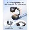 imageBaseus Bass BC1 Open Ear Earbuds ClipOn Headphones OpenRing Comfort with TriCurve Snug Clip Powerful Sound with SuperBass 4Mic Clear Calls IP55 Waterproof 38H Playtime LightweightSpace Black