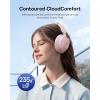imageBaseus Bass BH1 NC Adaptive Active Noise Cancelling Headphones RealTime Adaptive Hybrid ANC SuperBass 20 LDAC HiRes Sound 80H Playtime 5Mic AI Clear Calls Comfortable Fit Bluetooth 60Pink