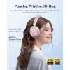 imageBaseus Bass BH1 NC Adaptive Active Noise Cancelling Headphones RealTime Adaptive Hybrid ANC SuperBass 20 LDAC HiRes Sound 80H Playtime 5Mic AI Clear Calls Comfortable Fit Bluetooth 60Pink