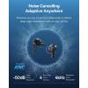 imageBaseus Bass BP1 Pro Noise Cancelling Wireless Earbuds RealTime Adaptive Noise Cancelling Adaptive Active EQ LDAC HiRes Sound 6Mic AI Clear Calls 55H Playtime IP55 Waterproof Bluetooth 60Space Black