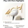 imageBaseus Bowie MC1 Pro Open Ear ClipOn Headphones HiRes LDAC ampamp HiFi4 Acoustic Sound 5g UltraLightweight Comfort SuperBass 20 DNN 4Mic AI Clear Calls IP67 Waterproof Bluetooth 60White