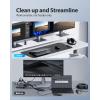 imageBaseus Docking Station SpacemateWin 11 in 1 Triple Display 4K HDMI and DP 10Gbps USB AC Ports Gigabit Ethernet 100W PD Audio Laptop Docking Station for WindowsDellHPLenovoAsusAcerMac3 Monitors for Windows