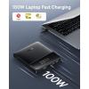 imageBaseus Laptop Portable Charger 100W 20000mAh Blade Travel Power Bank Fast Charging 2 USBC ampamp 2 USBA Port Steam Deck Battery Pack for MacBook iPad iPhone 1716151413 Samsung S24 DellCosmic Black