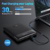 imageBaseus Laptop Power Bank 100W Blade USB C Portable Charger Super Fast Charging 20000mAh Slim Battery Pack for Laptop MacBook Air Dell IPad HP iPhone Samsung Galaxy Switch Steam DeckMini Size