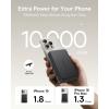 imageBaseus Magsafe Portable Charger for iPhone 10000mAh 15W Magnetic Power Bank Qi2 Certified Fast Charging Wireless Battery Pack 225W USBA ampamp 20W USBC for iPhone 171615141312 2025 VersionBlack