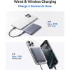 imageBaseus Picogo Magsafe Portable Charger Qi2 15W 05quot Ultra Slim 10000mAh Wireless Power Bank 27W Fast Charging Magnetic Battery Pack with USBC for iPhone 17 Pro Max17 ProAir1615141312Space Grey