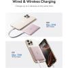 imageBaseus Picogo Power Bank 03quot Ultra Slim 5000mAh MagSafe Portable Charger CardSize Magnetic Battery Pack with USBC Braided Cable Alloy Wireless Charger for iPhone 17 Pro Max17 Air1615141312Rose Pink
