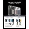 imageBaseus Picogo Power Bank Smallest 5000mAh Magnetic Portable Charger with Stand Qi2 Certified 15W UltraMini MagSafe Battery Pack Alloy Wireless Travel Fast Charger for iPhone 1716 SeriesGreyNatural Titanium