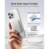 imageBaseus Picogo Power Bank Smallest 5000mAh Magnetic Portable Charger with Stand Qi2 Certified 15W UltraMini MagSafe Battery Pack Alloy Wireless Travel Fast Charger for iPhone 1716 SeriesGreyNatural Titanium