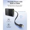 imageBaseus Portable Charger 10000mAh Fast Charging Power Bank 225W PD30 QC30 Battery Pack Builtin USB C Braided Cable Travel Essentials Portable Phone Charger for iPhone 17 16 15 iPad S25S24Black