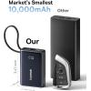 imageBaseus Power Bank Picogo 10000mAh 45W 3Output Portable Charger with Builtin USBC Cable PPSPD QC Fast Charging External Battery Pack for iPhone 1716151413 Samsung S25S24 MacBook Pro iPadBlack