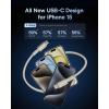 imageBaseus USB C Cable 100W PD 5A QC 40 Fast Charging USBC to USBC Cable Zinc Alloy Nylon Braided Type C Charger Cord for iPhone 17 16 Pro Plus Pro Max MacBook iPadmini Samsung S23S22Titanium Gold