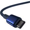 imageBaseus USB C Cable 100W PD 5A QC 40 Fast Charging USBC to USBC Cable Zinc Alloy Nylon Braided Type C Charger Cord for iPhone 17 16 Pro Plus Pro Max MacBook iPadmini Samsung S23S22Blue