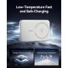 imageBaseus for MagSafe Portable Charger Qi2 Certified 15W Wireless Magnetic Power Bank 10000mAh with USBC Cable 225W PD Charging Battery Pack Compatible with iPhone 1716151413 ProPro Max SeriesWhite