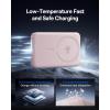 imageBaseus for MagSafe Portable Charger Qi2 Certified 15W Wireless Magnetic Power Bank 10000mAh with USBC Cable 225W PD Charging Battery Pack Compatible with iPhone 1716151413 ProPro Max SeriesPink