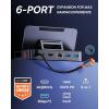 imageSteam Deck Dock Baseus 6in1 Docking Station for Steam DeckROG Ally XLegion Go with HDMI 20 4K60Hz Gigabit Ethernet Adjustable Stand Design 100W PD and 3 USBA 30 Ports