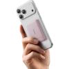 imageBaseus Picogo Power Bank Smallest 5000mAh Magnetic Portable Charger with Stand Qi2 Certified 15W UltraMini MagSafe Battery Pack Alloy Wireless Travel Fast Charger for iPhone 1716 SeriesGreyNebula Pink