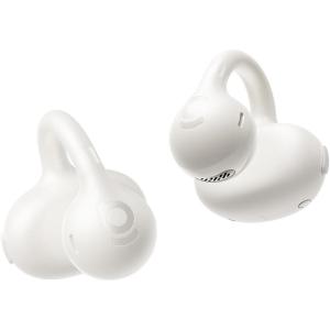 imageBaseus Bass BC1 Open Ear Earbuds ClipOn Headphones OpenRing Comfort with TriCurve Snug Clip Powerful Sound with SuperBass 4Mic Clear Calls IP55 Waterproof 38H Playtime LightweightStarlight White