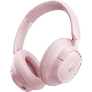imageBaseus Bass BH1 NC Adaptive Active Noise Cancelling Headphones RealTime Adaptive Hybrid ANC SuperBass 20 LDAC HiRes Sound 80H Playtime 5Mic AI Clear Calls Comfortable Fit Bluetooth 60Pink