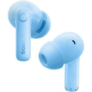 imageBaseus Bass BP1 Pro Noise Cancelling Wireless Earbuds RealTime Adaptive Noise Cancelling Adaptive Active EQ LDAC HiRes Sound 6Mic AI Clear Calls 55H Playtime IP55 Waterproof Bluetooth 60Ocean Blue