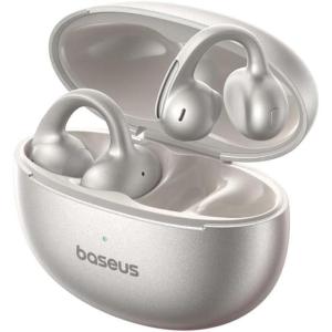 imageBaseus Bowie MC1 Pro Open Ear Earbuds HiRes Wireless Audio with LDAC HiFi4 Acoustic CD Sound URing CurveFit Comfort Design SuperBass 20 DNN 4Mic AI Clear Calls IP67 WaterproofTitanium