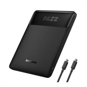 imageBaseus Laptop Power Bank 100W Blade USB C Portable Charger Super Fast Charging 20000mAh Slim Battery Pack for Laptop MacBook Air Dell IPad HP iPhone Samsung Galaxy Switch Steam DeckMini Size