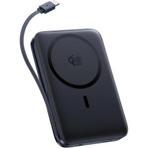 imageBaseus Picogo Qi22 25W Magsafe Portable Charger Power Bank 10000mAh 45W with Builtin Cable USBC Fast Charging for iPhone 1716151413 Pro MaxGalaxy S25  Pixel 10 Pro BlackCosmic Black