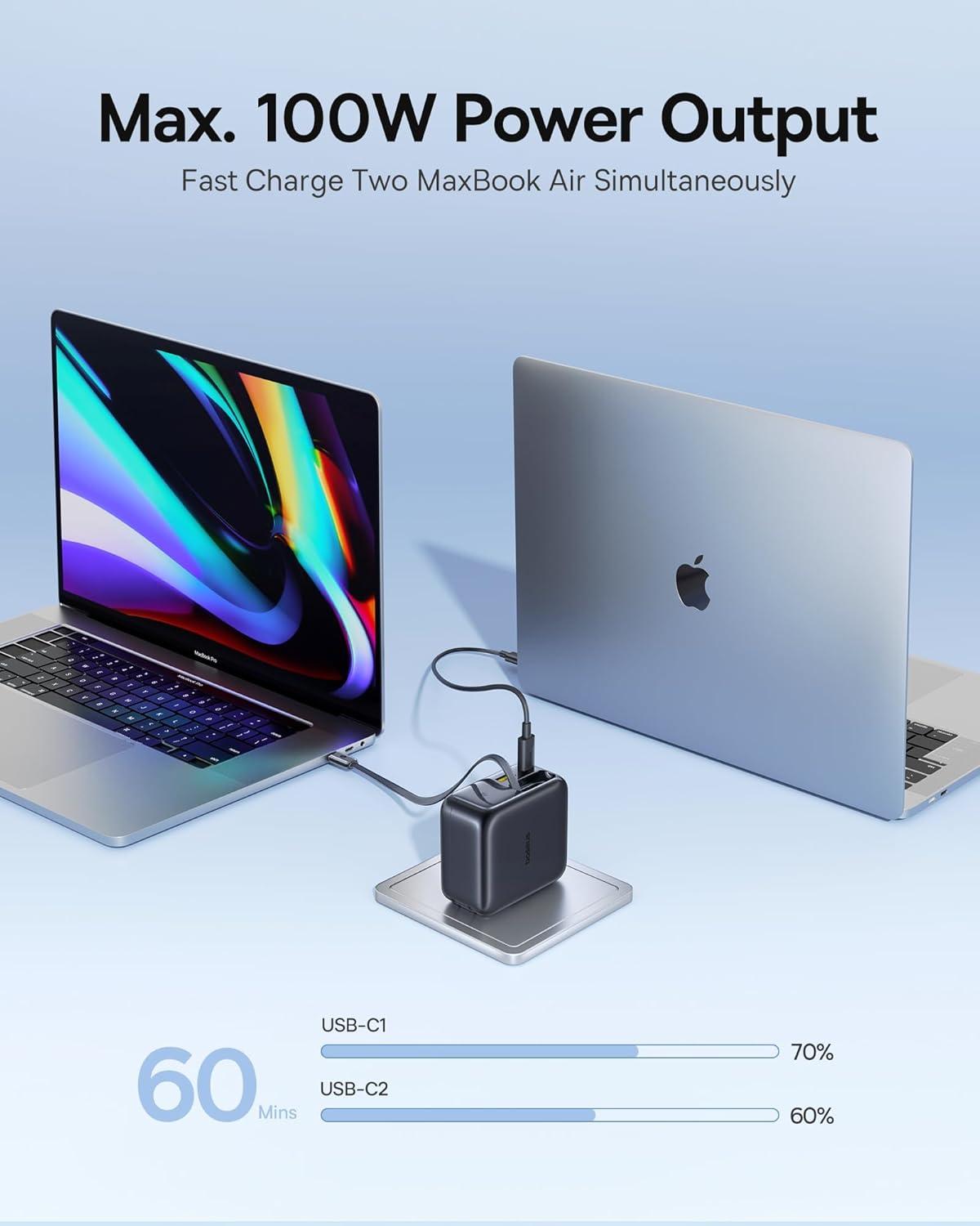 imageBaseus Enercore CJ11 Retractable USB C Charger 67W 3 in 1 Fast Charging Block with Foldable Plug PDPPS for Galaxy S25iPhone 171615 SeriesMacBook AirAirpods 4100W