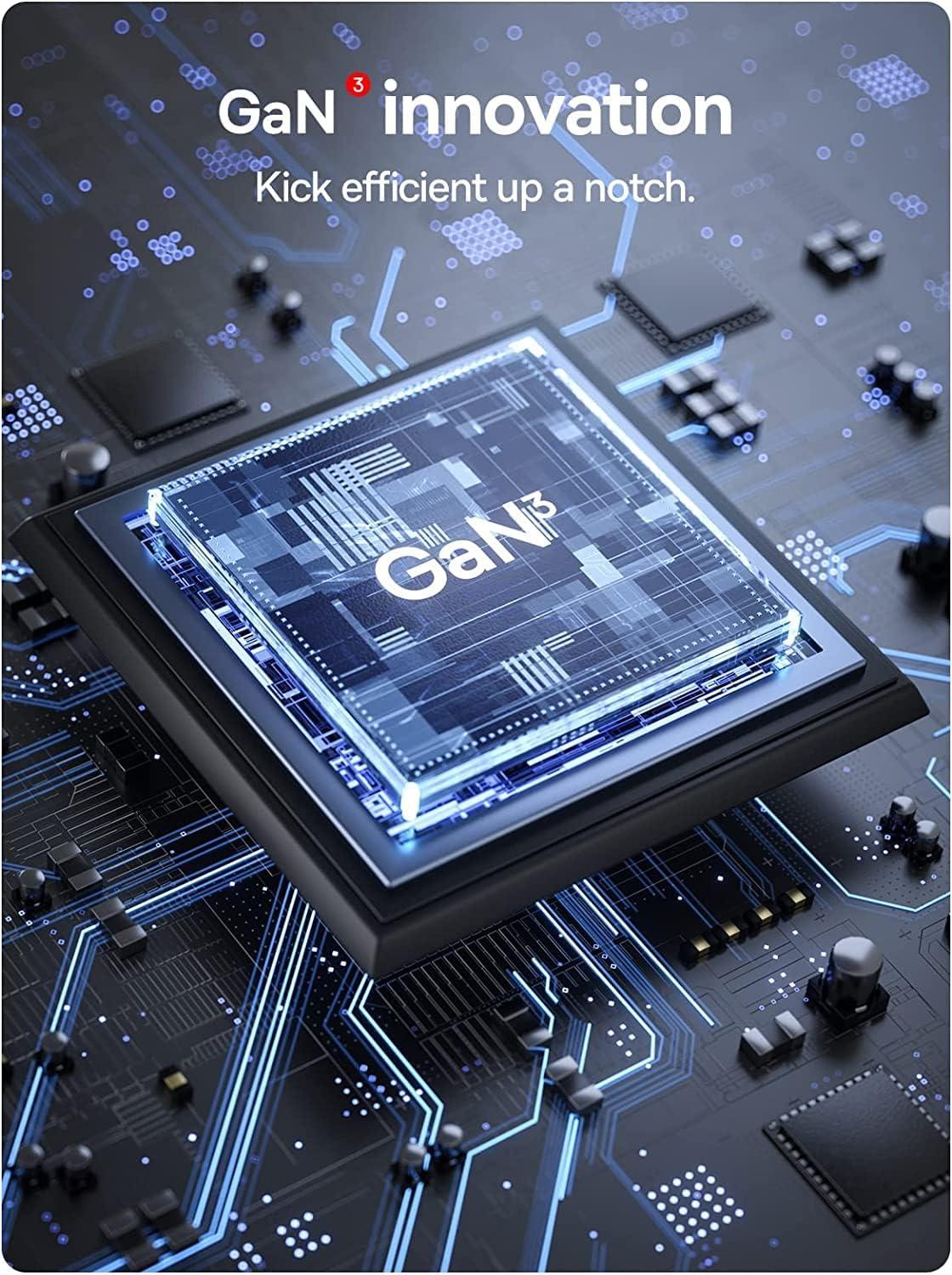 imageBaseus USB C Charger PowerCombo 65W  6 in 1 Travel Power Strip USB C Desk Charging Station with 2AC Outlets Fast Charging Extension Cord for Laptops iPhone Samsung iPad 100W Type C Cable Included65W