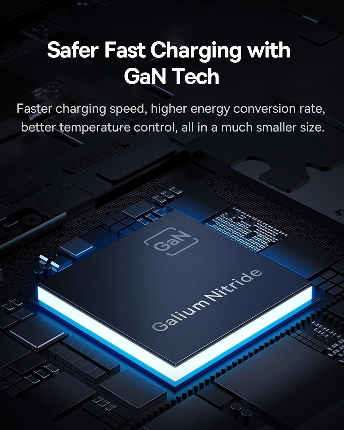 imageTesla USB Hub for 2021 2022 2023 Tesla Model Y Model 3 Baseus Hub Docking Station with Fast Charging Builtin Dual Retractable Cable Multi Port Tesla Accessories Hub of Center Console for Model Y3