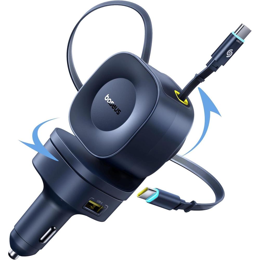 image1525W USB C Car Charger Baseus Super Fast Charging 3 Ports Car Charger PD30 QC40 Ultra Compact RGB Fast Type C Car PhoneCharger Adapter for iPhone 17 16 15 14 Pro Max Samsung S24 MacBook iPad240W