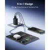 imageBaseus 2 Pack 65W USB C Charger Block PPS 3Port Fast Compact Foldable USB C Charger for MacBook iPad Pro Galaxy S24 iPhone 1716 and More SeriesBlack