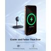 imageBaseus 3 in 1 Wireless Charger Stand Qi2 15W Magnetic Charging Station with TEC Cooling MagSafeCompatible iPhone Charger for iPhone1217 Series Apple Watch AirPods  45W Adapter IncludedQi2 15W