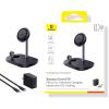 imageBaseus 3 in 1 Wireless Charger Stand Qi2 15W Magnetic Charging Station with TEC Cooling MagSafeCompatible iPhone Charger for iPhone1217 Series Apple Watch AirPods  45W Adapter IncludedQi2 15W