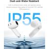 imageBaseus BS1 NC SemiinEar True Wireless Noise Cancelling Earbuds with Adaptive Hybrid ANC HiRes Audio LDAC 40H Playtime 4g UltraLightweight Fit 6Mic AI Clear Call Bluetooth 60 BlackWhite