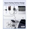 imageBaseus Charging Station 67W 10in1 USBC PD Fast Charging Desktop Charger with 1200J Surge Protection 5ft Extension Cord 6 AC 3 USBC 1 USBA Ports for iPhone 1615 MacBook Tablet Desktop67W
