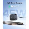 imageBaseus Enercore CJ11 Retractable USB C Charger 67W 3 in 1 Fast Charging Block with Foldable Plug PDPPS for Galaxy S25iPhone 171615 SeriesMacBook AirAirpods 445W