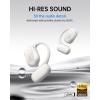 imageBaseus OpenEar Headphones HiRes Wireless Audio with LDAC Rich Bass Comfortable Silicone Cushion Design 60H Play AI Clear Calls Bluetooth 54 IPX4 OpenEar Earbuds  Bowie MF1White