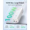 imageBaseus Power Strip Surge Protector 1200J  PD20W USB C Charger Extension Cord with 3 AC Outlets ampamp 3 USB Port Fast Charging Charging Station for Office Dorm Room HomePD100WWhite