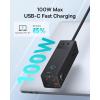 imageBaseus Power Strip Surge Protector 1200J  PD20W USB C Charger Extension Cord with 3 AC Outlets ampamp 3 USB Port Fast Charging Charging Station for Office Dorm Room HomePD100WBlack
