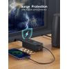 imageBaseus Power Strip Surge Protector 1200J  PD20W USB C Charger Extension Cord with 3 AC Outlets ampamp 3 USB Port Fast Charging Charging Station for Office Dorm Room HomePD20WBlack