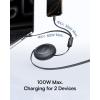 imageBaseus Retractable USB C Cable 100W 2 in 1 USBC to USBC Multi Fast Charging Cable 5 Length Presets 4ft 5A Type C Charger Cord for iPhone 17 ProPlusMax Galaxy S24S23 iPad Pro Tablet4ft