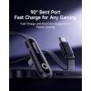 imageBaseus USB C Cable 100W 5A Fast Charging Right Angle USB C to USB C Cable Type C Charger Cord with Atmosphere Light for iPhone 16 15 Pro Plus Pro Max Galaxy S24S23 MacBook iPad 33ftBlack