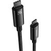 imageBaseus USB C Cable 240W PD 5A Fast Charging USBC to USBC Cable Zine Alloy Nylon Braided Type C Charger Cord for iPhone 17 16 ProPlusPro Max MacBook iPad ProMini Samsung S23S22 66ftBlack