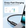 imageBaseus USB C Cable 240W PD 5A Fast Charging USBC to USBC Cable Zine Alloy Nylon Braided Type C Charger Cord for iPhone 17 16 ProPlusPro Max MacBook iPad ProMini Samsung S23S22 66ftBlack