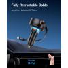 imageBaseus USB C Car Charger 60W Retractable Car Charger Dual Fast Charging Compatible with iPhone 15141312 Pro Max Plus Samsung Galaxy S23S22S21 Ultra Google Pixel and More