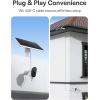 imageBaseus Wireless Outdoor N1 Add on Security Camera Requires H1 HomeStation 2K HD Clarity 210Day Battery Life No Monthly Fee 145 FOV Color Night Vision and IP672Cam Kit Solar Panel